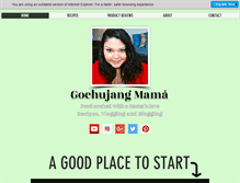 Tablet Screenshot of gochujangmama.com
